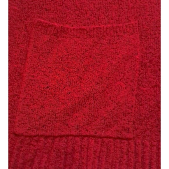 Talbots Cardigan Sweater Women's XS Red Sparkly Button Pockets Holiday Christmas - Picture 4 of 10